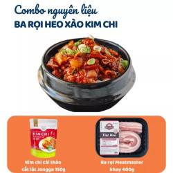 Combo ba rọi heo xào kim chi