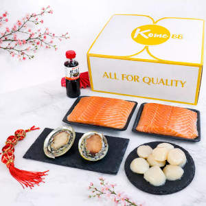 Special Combo Sò Điệp, Bào Ngư, Cá Hồi Kome88 (1 hộp)