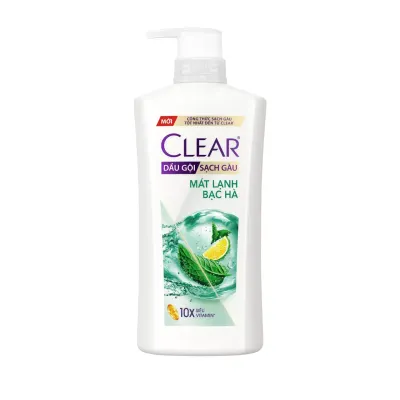 Dầu gội mát lạnh bạc hà Clear chai 630g