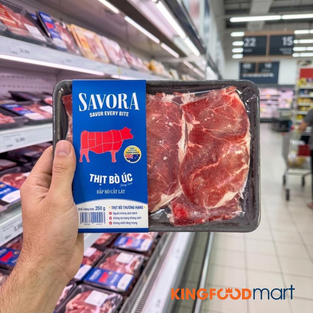 Thịt bò Savora lý tưởng để nấu cà ri bò Ấn Độ chuẩn vị tại nhà.