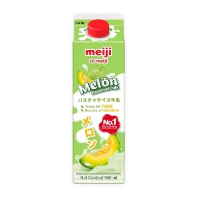 Sữa thanh trùng huơng dưa lưới Meiji hộp 946ml