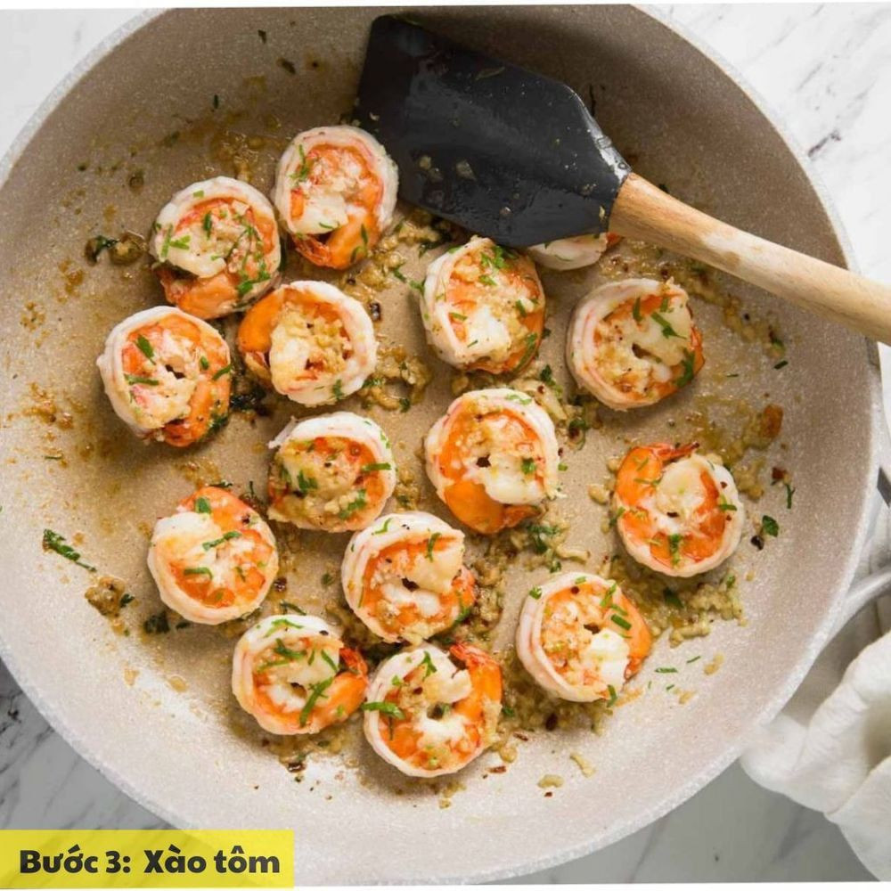 xào tôm