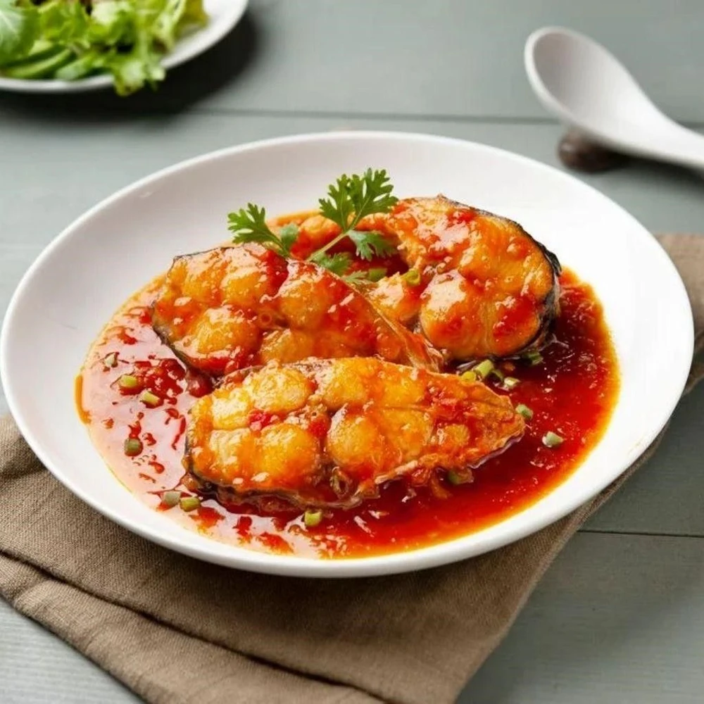 cá hồi sốt cà chua