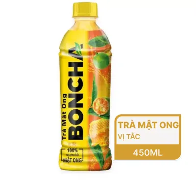 Trà mật ong vị tắc Boncha chai 450ml