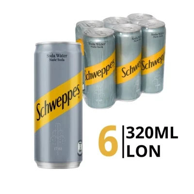 Lốc 6 lon nước soda Aquafina 320ml