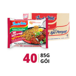 Thùng mì xào khô vị sườn Indomie gói 85g (40 Gói)