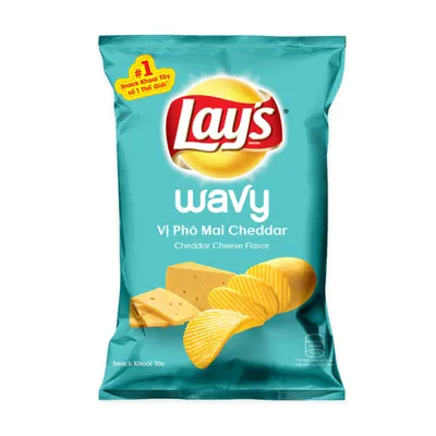 Snack khoai tây phô mai cheddar Lay's gói 50g