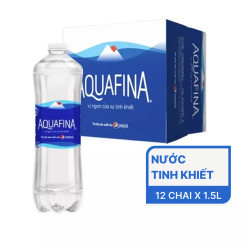 Thùng nước uống tinh khiết Aquafina 1.5l (12 chai)