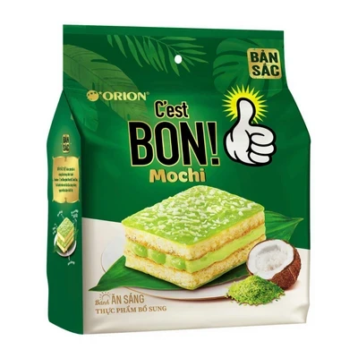 Bánh phủ Mochi cốm dừa C'Est Bon gói 137.5g