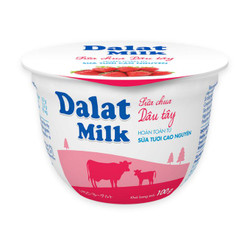 Sữa chua dâu tây Đà Lạt Milk hộp 100g