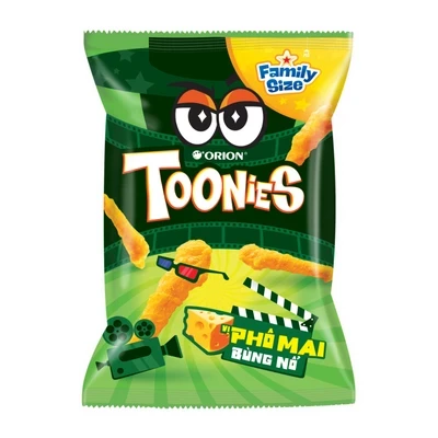 Snack bắp vị phô mai Toonies gói 100g