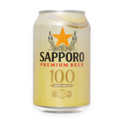 Bia 100 Premium 3.5% Sapporo 330ml (1 Lon)