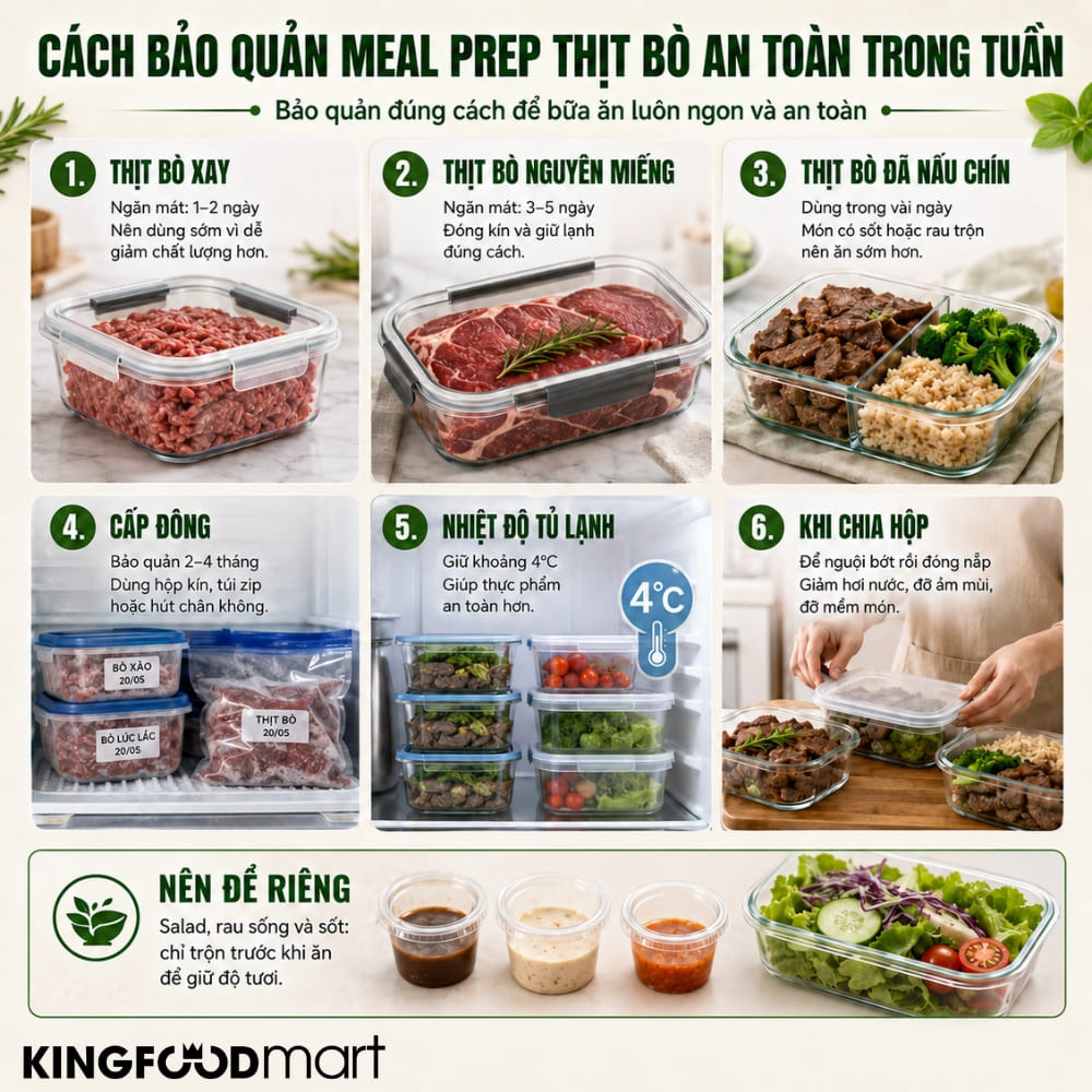 Meal prep thịt bò là gì