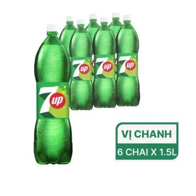 Lốc 6 chai nước ngọt 7UP 1.5l