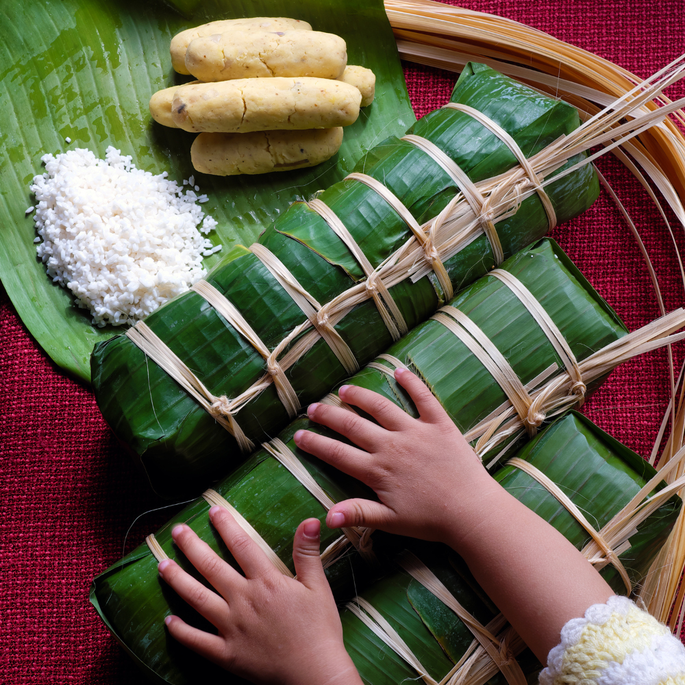 Phong tục gói bánh tét ngày Tết