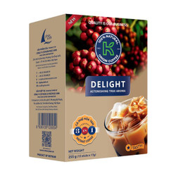 Cà phê hoà tan delight 3IN1 K-Coffee hộp 15 gói x 17g (1 Hộp)