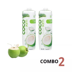 Combo 2 hộp nước dừa xiêm xanh Cocoxim 1L