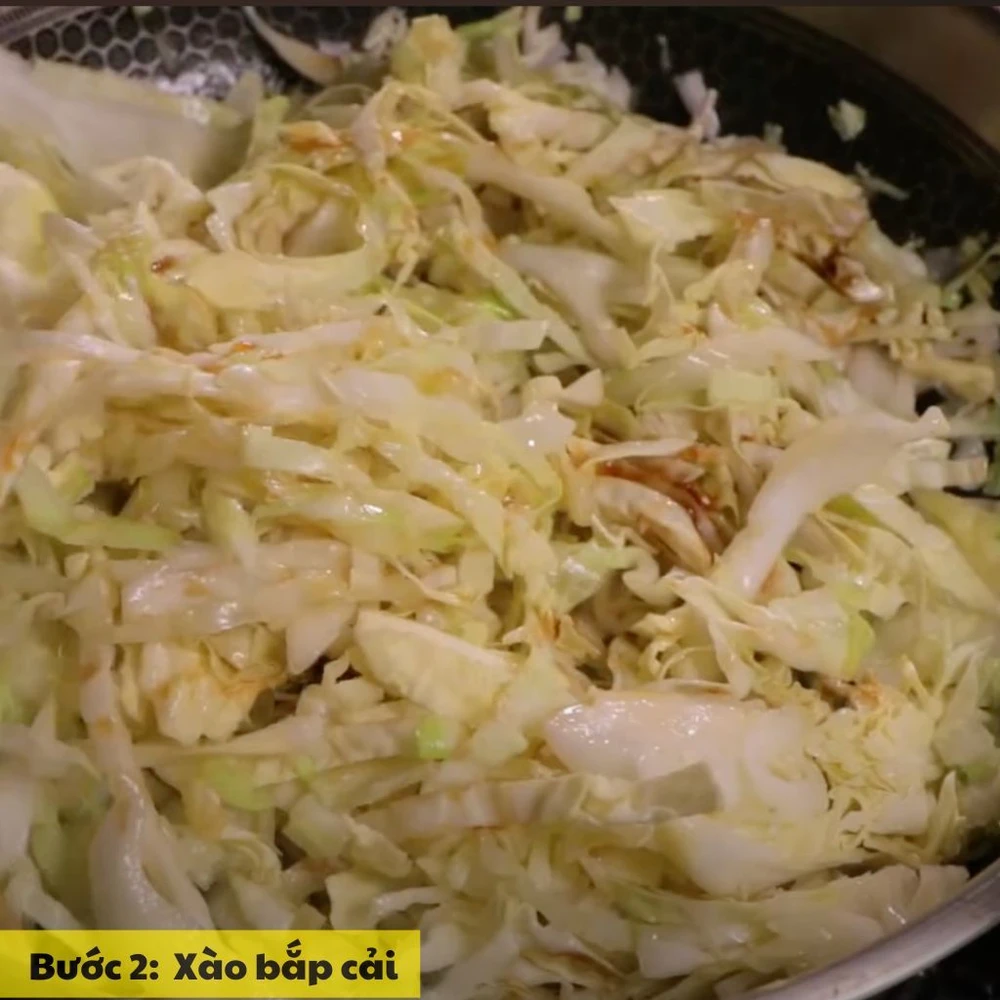 xào bắp cải