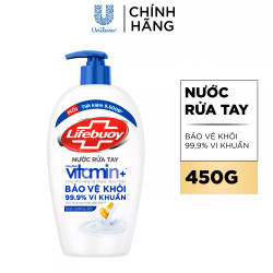 Nước rửa tay chăm sóc da Lifebuoy chai 450g