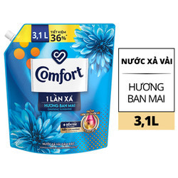 Nước xả vải Comfort hương đậm đặc ban mai túi 3.1L
