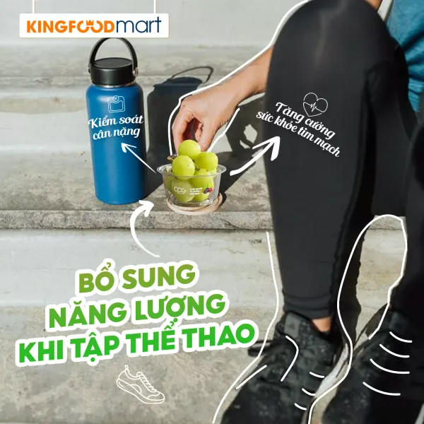 Nho xanh Mỹ không hạt hộp 150g