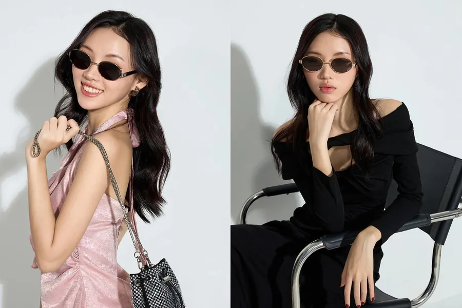 Mắt Kính Circa Gọng Kim Loại Mảnh Với Dáng Oval Cá Tính
