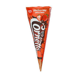 Kem cây socola dâu Cornetto 66g (1 cây)