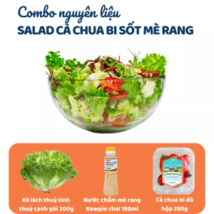 Combo salad cà chua bi sốt mè rang