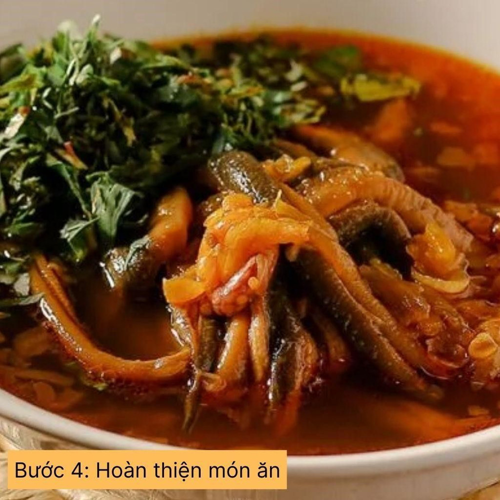 hoàn thiện món ăn