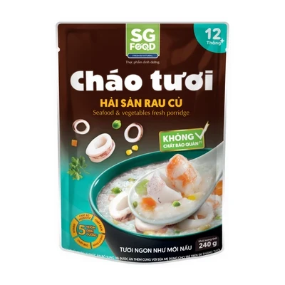 Cháo tươi hải sản rau củ SG Food gói 240g