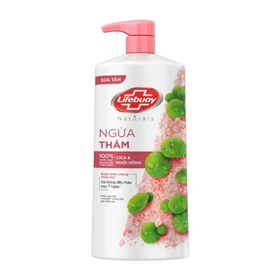 Sữa tắm Cica & muối hồng Lifebuoy chai 800g