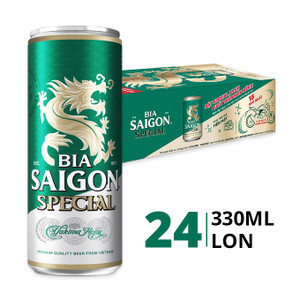 Thùng bia special sleek Sài Gòn 330ml (24 Lon)