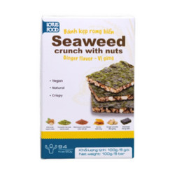 Bánh kẹp rong biển vị gừng Lotus Healthy Food hộp 100g (1 Hộp)