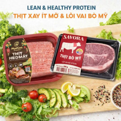 Combo healthy core protein: Thịt xay ít mỡ & Lõi vai bò Mỹ