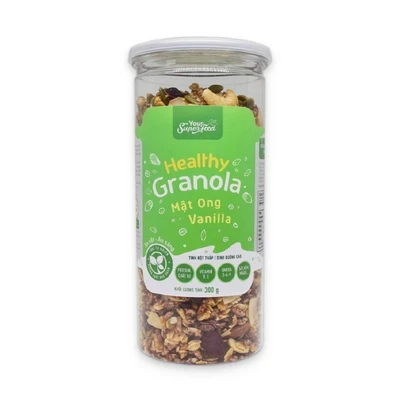 Ngũ cốc granola mật ong vanilla Your Super Food hũ 300g