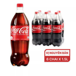 Lốc nước ngọt Coca Cola 1.5l (6 chai)