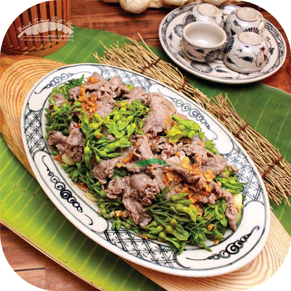 Ngon hết ý - Bông thiên lý xào thịt bò Kingfoodmart