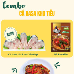 Combo cá basa kho tiêu