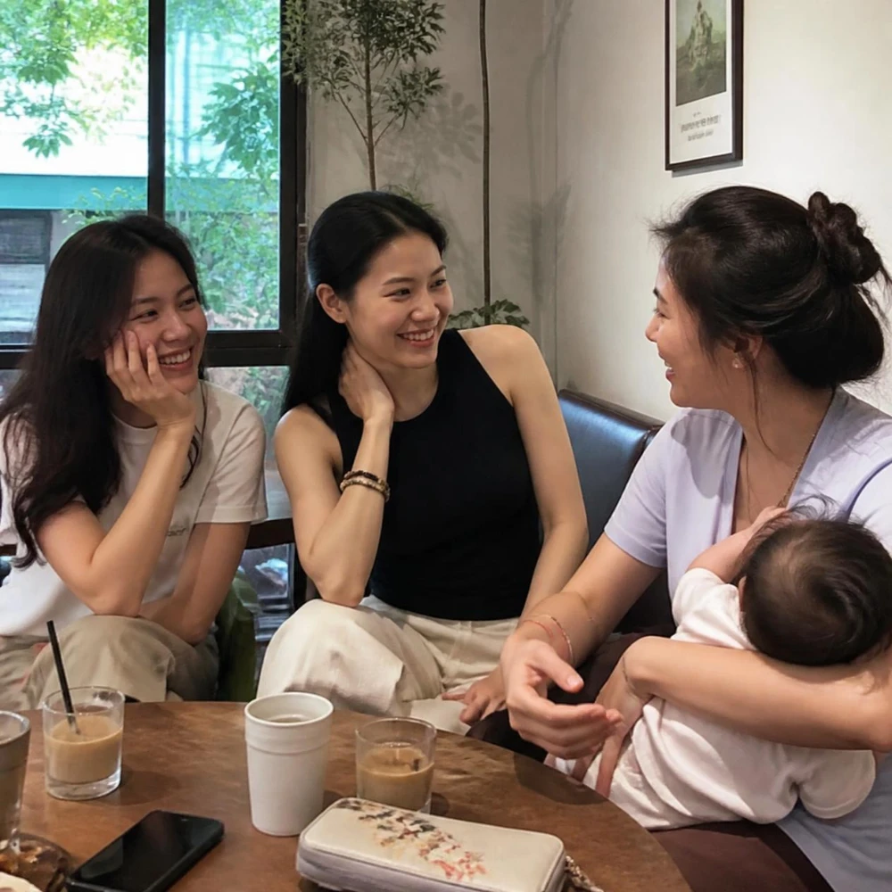 Hiểu rằng cô đơn không đồng nghĩa với làm mẹ kém cỏi giúp mẹ nhẹ nhàng hơn với chính mình. (Ảnh được tạo bởi AI)