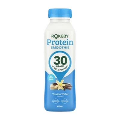 Thức uống Smoothie Protein Rokeby Farms vị bánh xốp vani chai 425ml