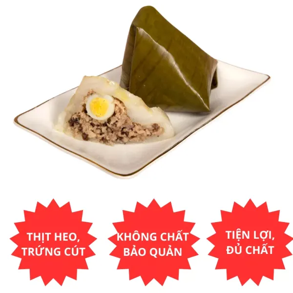 Combo 4 cái bánh giò ép chân không Thọ Phát 150g