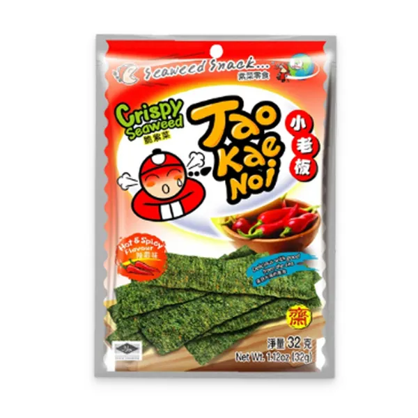 Rong biển crispy seaweed vị cay Taokaenoi gói 32g