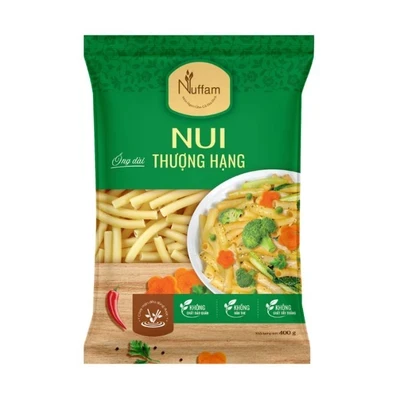 Nui ống dài thượng hạng Nuffam gói 400g