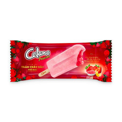 Kem trân châu dâu phô mai Celano 65g (1 Cây)