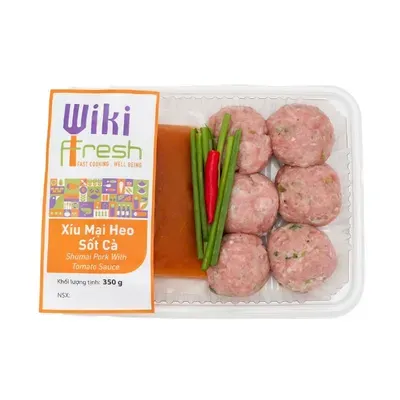 Xíu mại sốt cà Wiki Fresh khay 350g