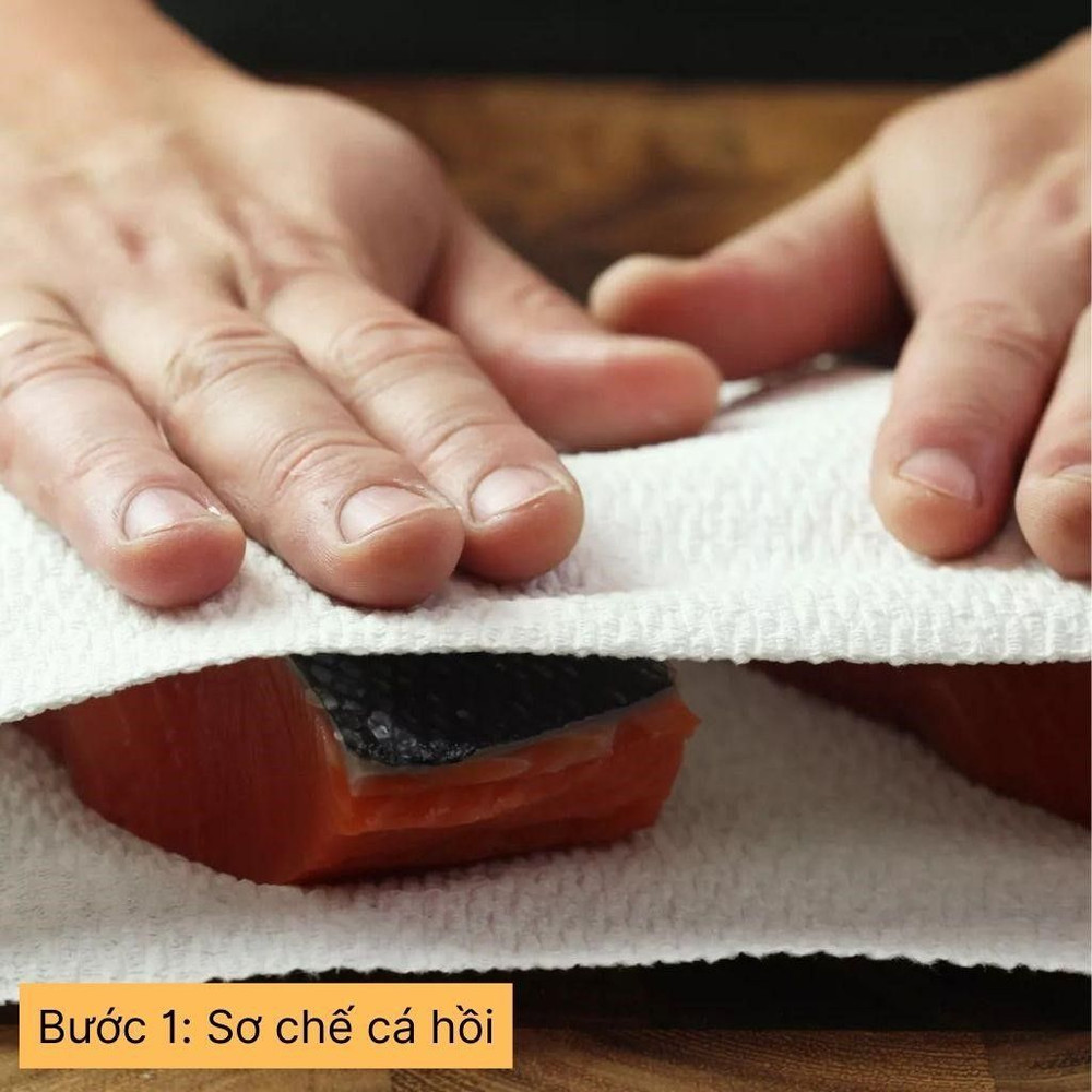 sơ chế cá hồi