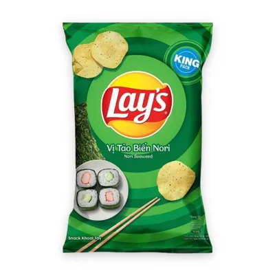 Snack khoai tây tảo biển Nori Lay's gói 90g