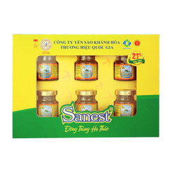 Nước yến sào Đông trùng Hạ thảo Sanest hũ 70ml (6 Hũ)