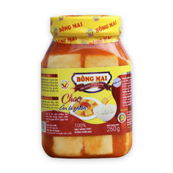 Chao dẹp nắp vàng Bông Mai hũ 250g