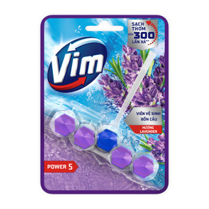 Viên vệ sinh bồn cầu Lavender Vim vỉ 50g (1 Vỉ)